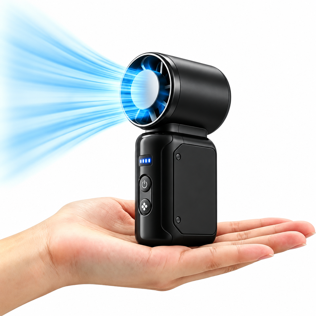 Mini Portable Turbine Fan – USB Rechargeable