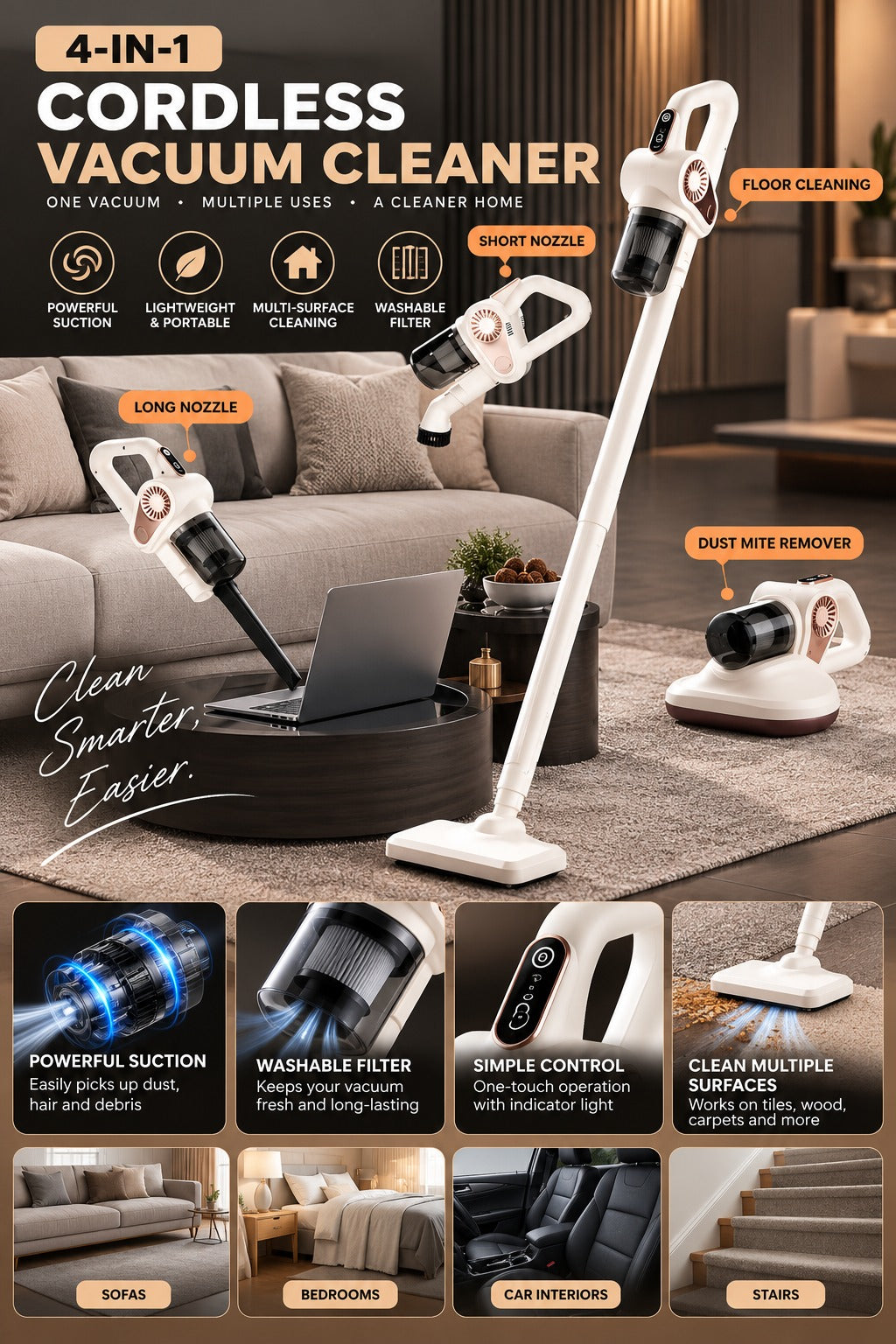 Cordless vacuum